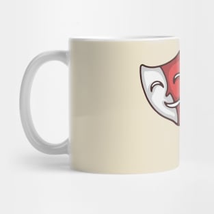 Happy and sad faces Mug